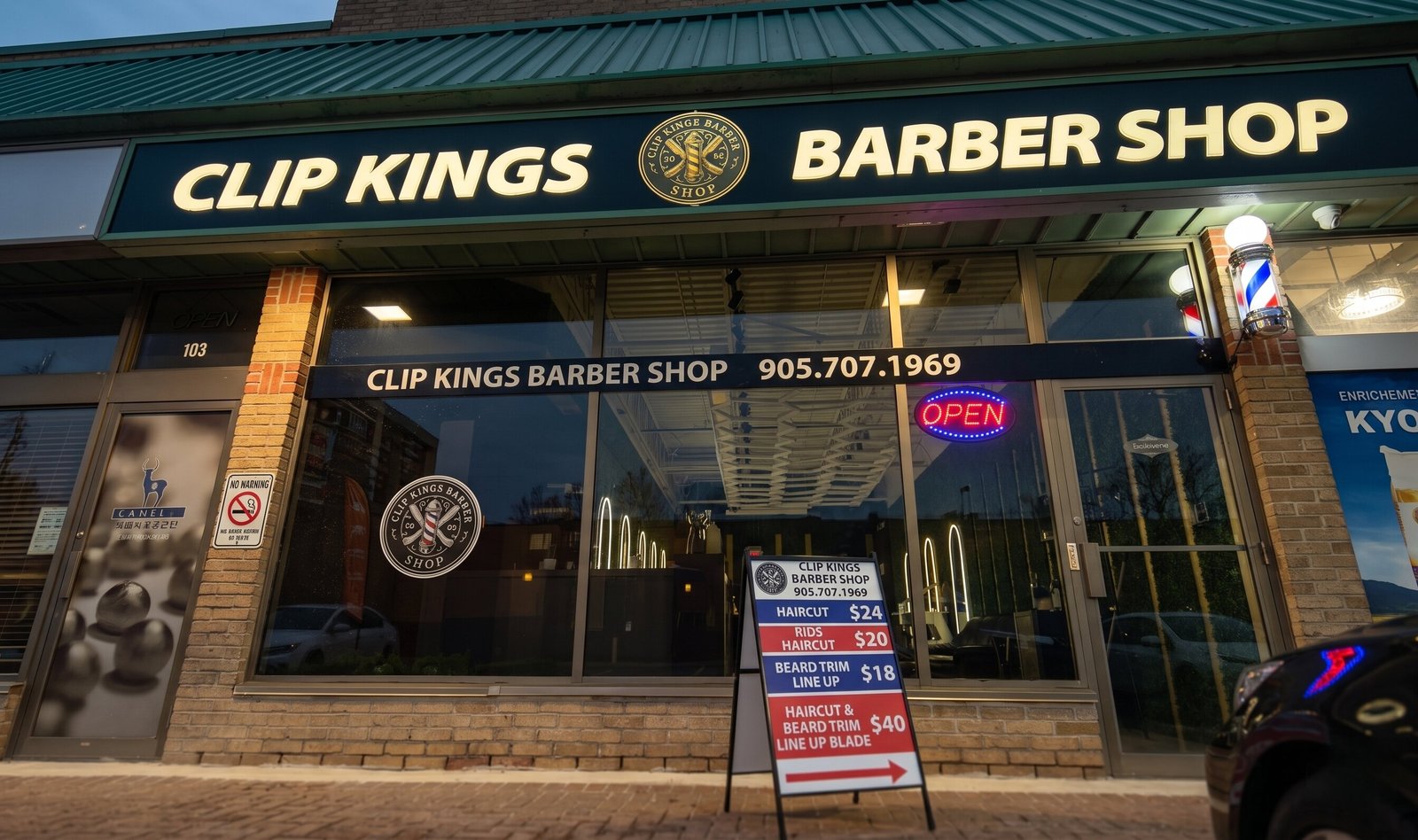 Barbershop Night View