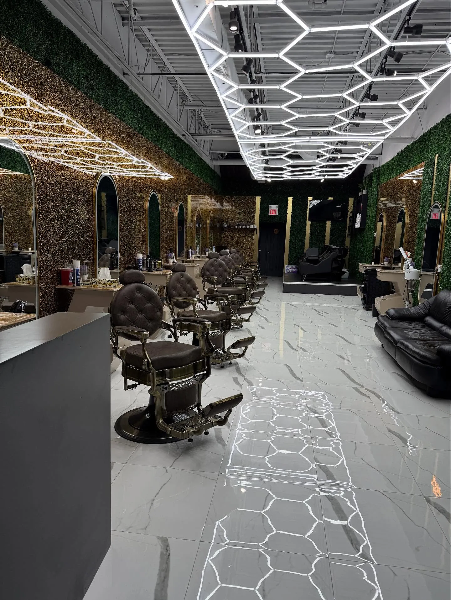 Clip Kings Barber Shop Luxury Interior